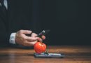 Online internet romance scam or swindler in website application dating concept, Love is bait or victim, Red heart in a rat trap, Young business people using mobile phone searching love dating girl friend on internet.